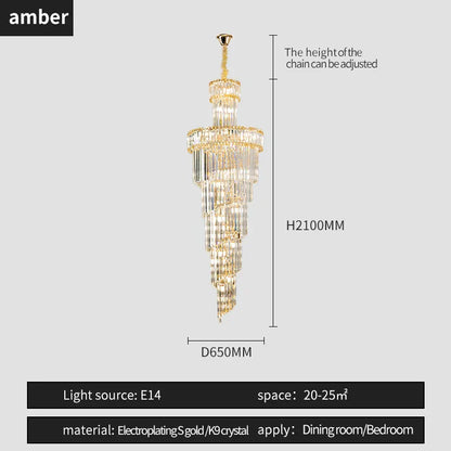 DecorBites™ Crystal Chandelier | French Simple Design for Dining Room, Living Room, and Master Bedroom