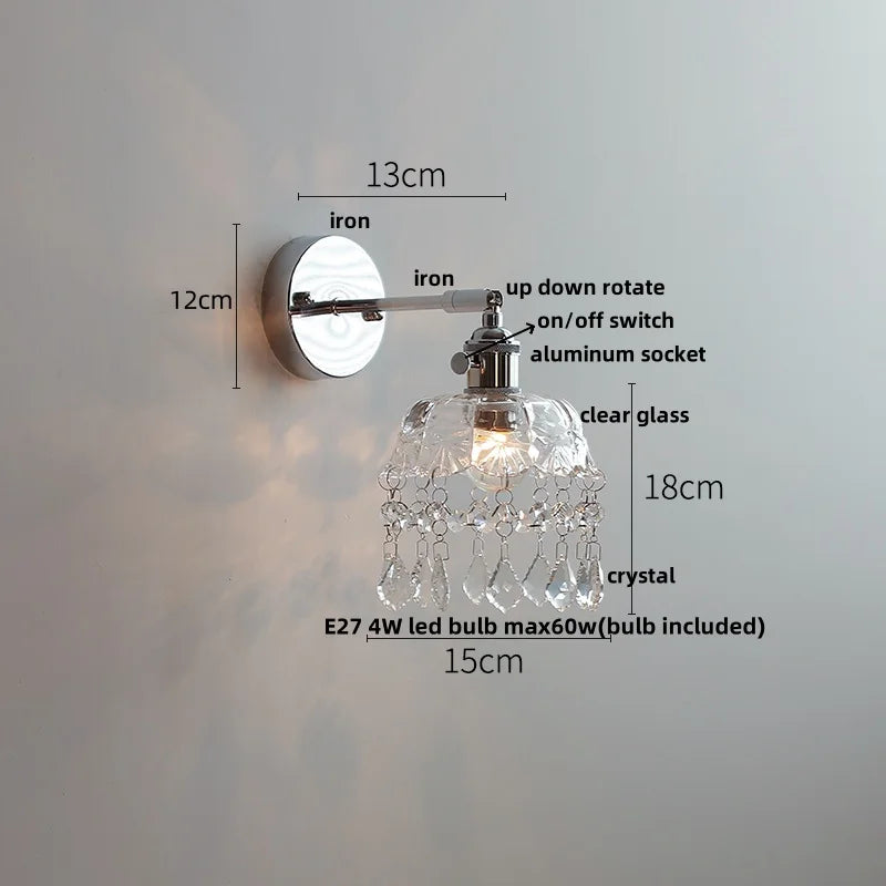 DecorBites™ Ceramic LED Wall Light Sconce, Pull Chain Switch, Modern Style