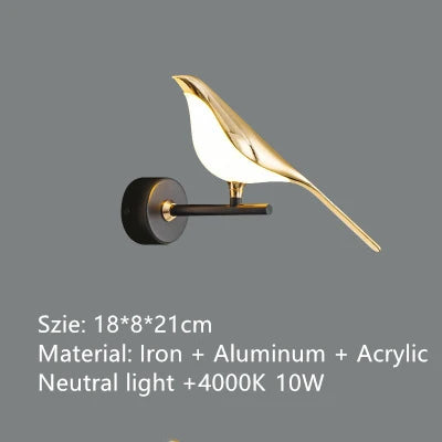 DecorBites™ LED Magpie Bird Pendant Light Chandelier - Modern Decor for Living & Dining Room