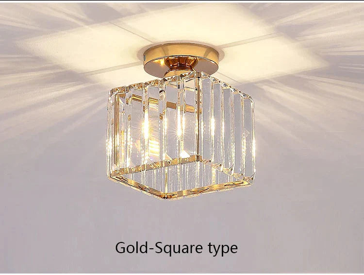 DecorBites™ Crystal LED Chandelier Ceiling Light for Home Decor & Lighting in Various Rooms
