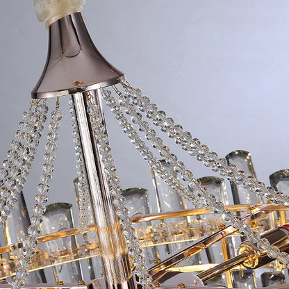 DecorBites™ Crystal Chandelier for Modern Luxe Home, Bedroom, Dining Room Villas