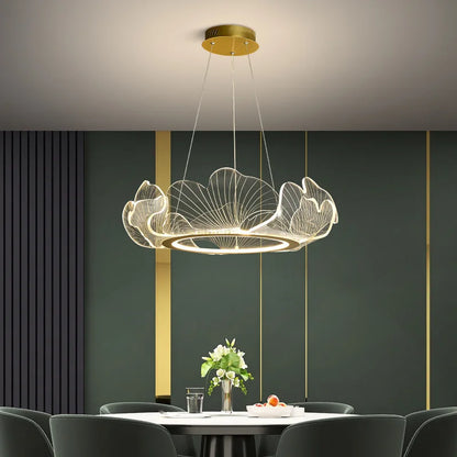 DecorBites™ Ginkgo Leaf Chandelier Nordic Pendant Light for Living Dining Bedroom