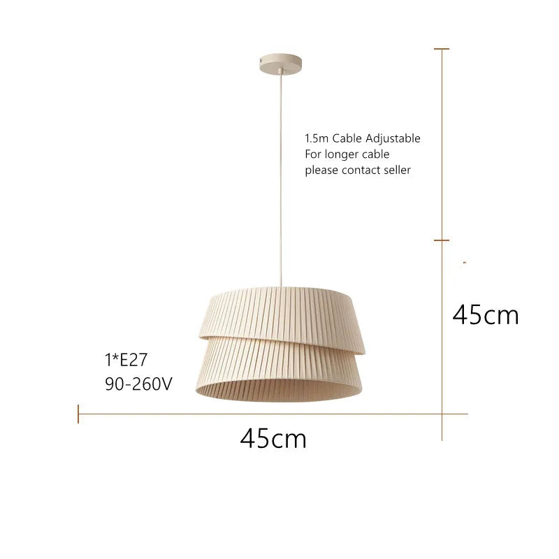 DecorBites™ French Cream Chandelier: Warm & Romantic Nordic Living Room & Bedroom Lamp
