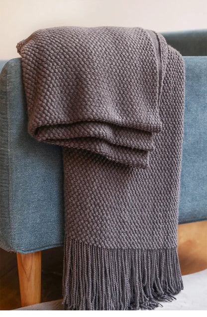 ™ Knitted Pineapple Grid Throw Blanket - Nordic Sofa Blanket for Home Decor
