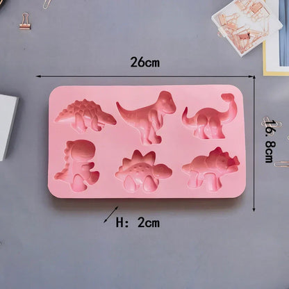 DecorBites™ Dino Silicone Cake Mold: Baking, Candy, Soap, Candle Making, Cupcake Decorating