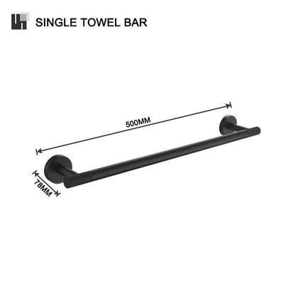 DecorBites™ Bathroom Hardware Set: Towel Rack, Toilet Brush, Paper Holder, Soap Dispenser, Towel Bar, Hook