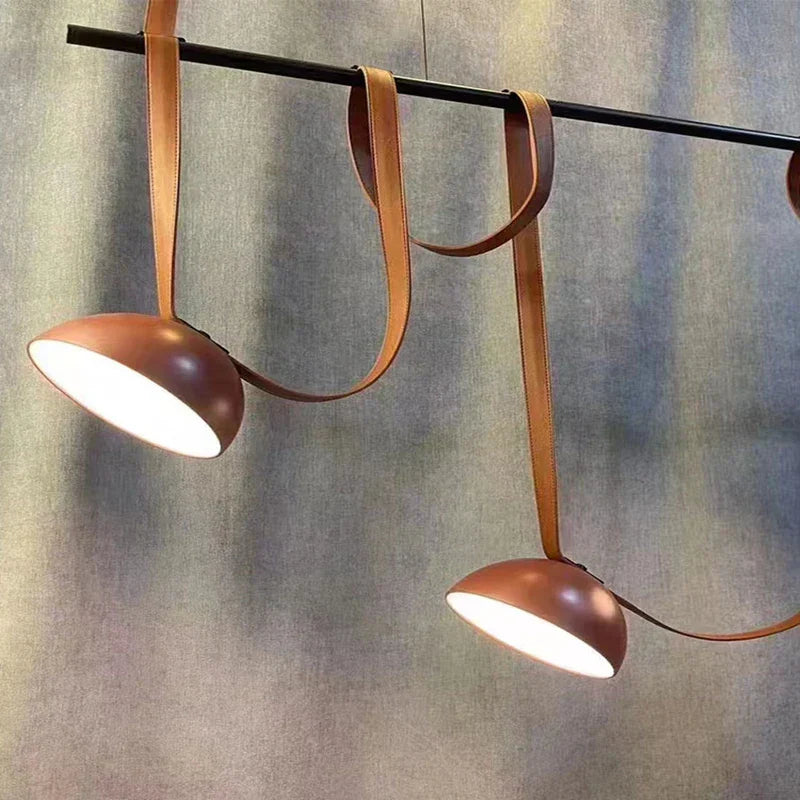 ™ Leather Pendant Light: Modern Nordic DIY Chandelier for Home and Office Decor