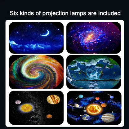 DecorBites™ Galaxy Night Light Projector: 360° Adjustable Star Sky Lamp for Bedroom, Kids' Gift