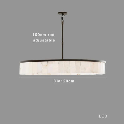 DecorBites™ Gold Marble Ceiling Pendant Light Round Elegant Luxury Hanging Lamp