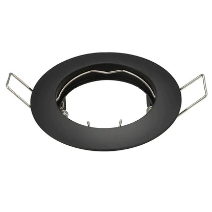 DecorBites™ LED Recessed Downlights Frame - Round Aluminum Spot Lighting Fixture - Black/White/Nickel