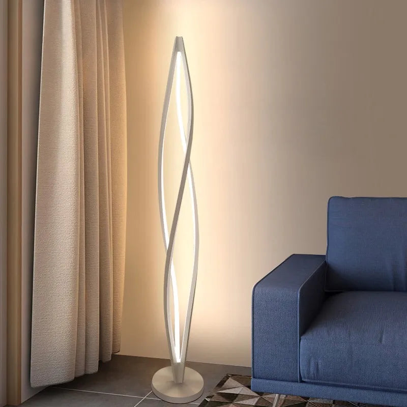 DecorBites™ LED Spiral Aluminu Chandelier - Modern Decor for Home, Office, and Dining Areas