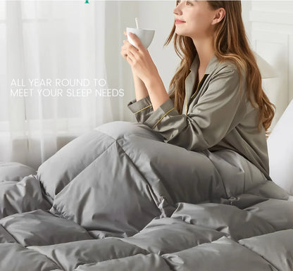 DecorBites™ All Season Lightweight Goose Down Comforter Duvet Insert - Twin/Queen/King Size
