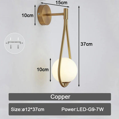 DecorBites™ LED Wall Sconce with G9 Bulb for Indoor Lighting in Black Gold