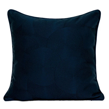 DecorBites™ Blue Geometry Jacquard Pillow Cover 45x45cm Sofa Decoration