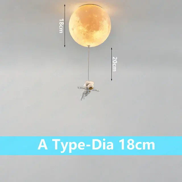 DecorBites™ Astronaut Bubble Chandelier Light - Moonlight Bedroom Ceiling Lamp