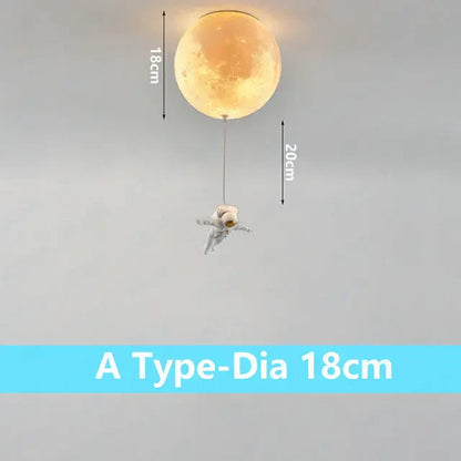 DecorBites™ Astronaut Bubble Chandelier Light - Moonlight Bedroom Ceiling Lamp