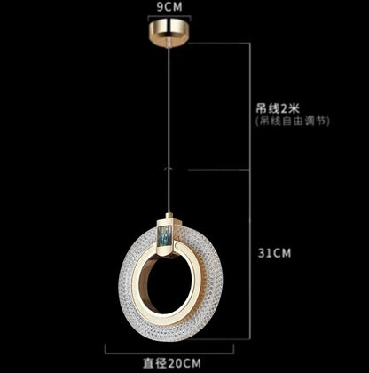 DecorBites™ Bedside Pendant Lights | Modern Indoor Chandelier for Bedroom Ceiling Decor