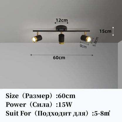 DecorBites™ LED Chandelier with Spotlights for Living Room Bedroom Ceiling Decor