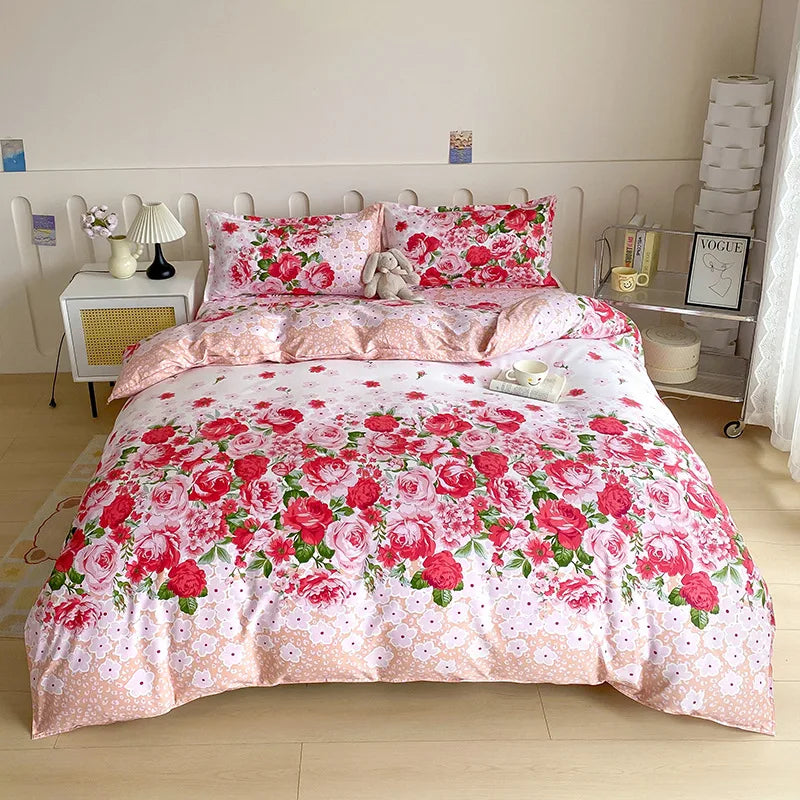 DecorBites™ Leopard Print Soft Bedding Set Duvet Cover Kit - High Quality, Skin Friendly, Comfortable