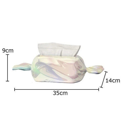 DecorBites™ Candy-Shaped Ceramic Tissue Box Holder - Modern Home Decor