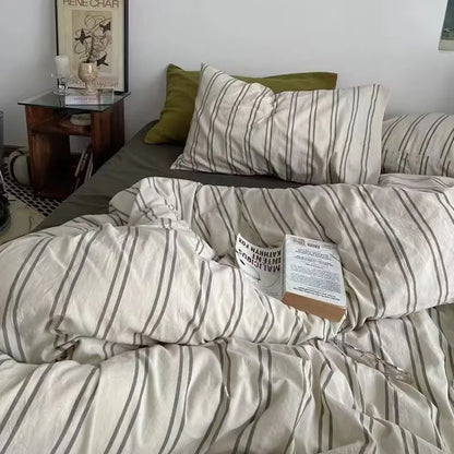 DecorBites™ Checkerboard Pattern Duvet Cover Set - Stylish and Cozy Bedding Kit for Bedroom