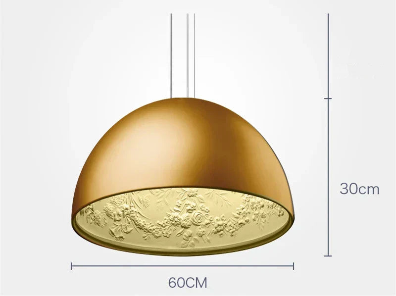 DecorBites™ 3D Sky Garden Resin Chandelier with LED Lights in Black, White, Golden, and Coffee Colors