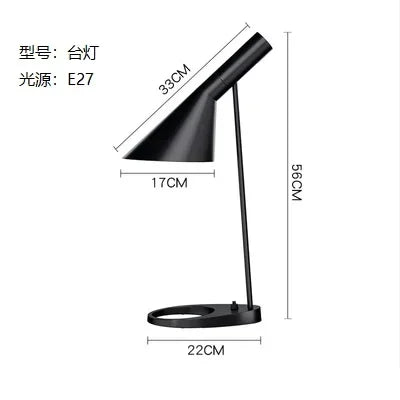 DecorBites™ Arne Jacobsen Corner Floor Lamp Black White LED Modern Living Room Decor