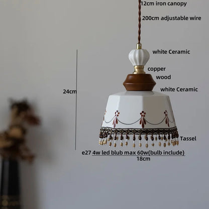 DecorBites™ Ceramic LED Pendant Lights Modern Nordic Indoor Hanging Lamp