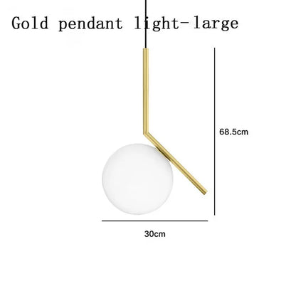 DecorBites™ Glass Ball LED Chandelier Light for Modern Home Decor