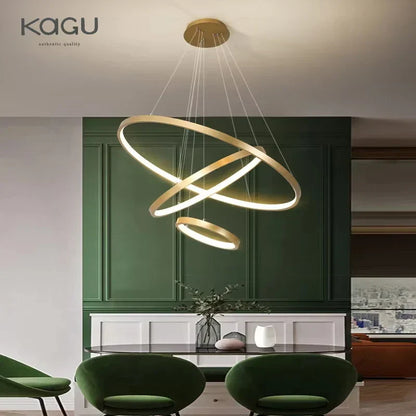 ™ LED Ceiling Chandelier Round Pendant Light for Modern Home Interior Lighting