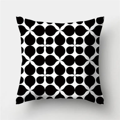 DecorBites™ Geometric Stripes Pillowcase 45x45cm Polyester Cushion Cover for Living Room