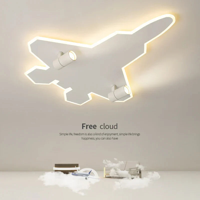 ™ Kids Ceiling Lights Cartoon Boys Bedroom Creative Eye Protection LED Lighting
