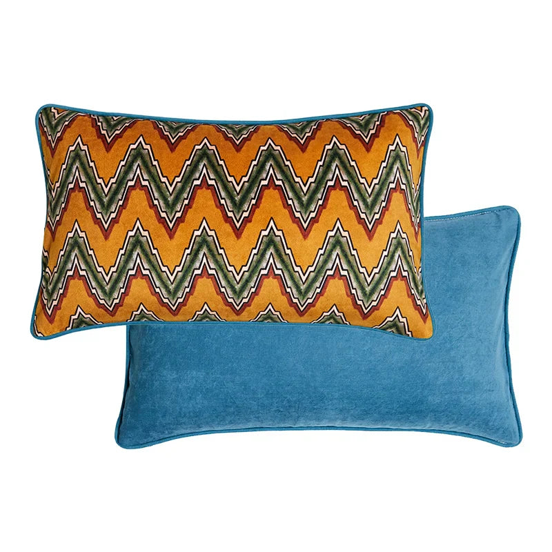 DecorBites™ Cat Print Velvet Cushion Cover