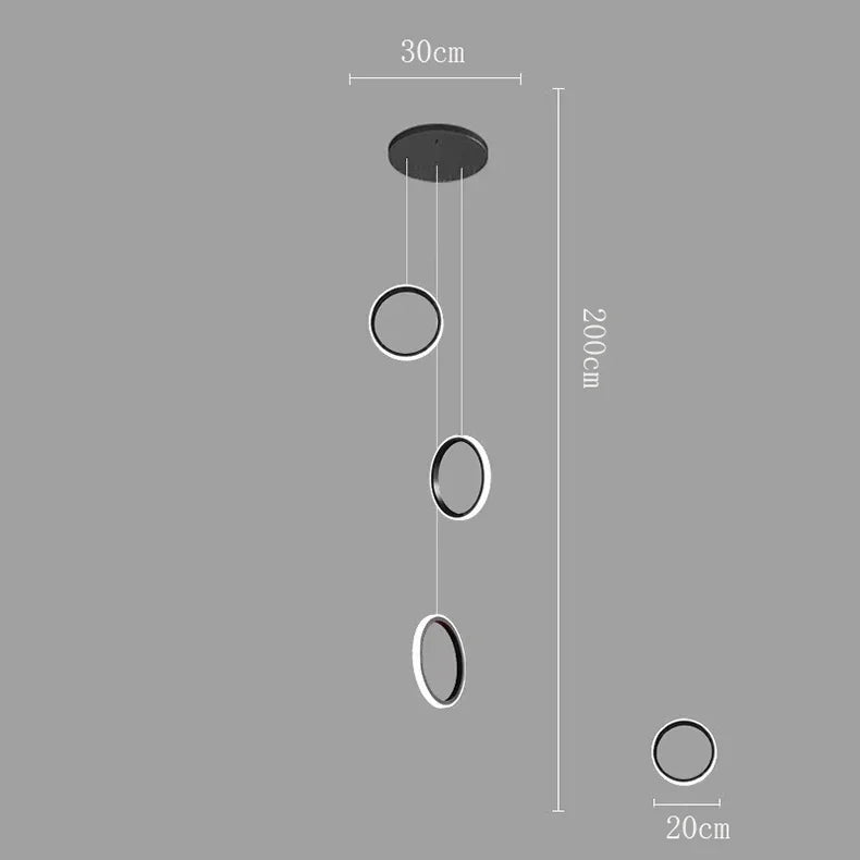 DecorBites™ LED Pendant Lights: Modern Simplicity for Living Room, Dining Area, Staircase Chandelier