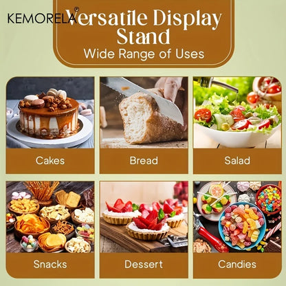 DecorBites™ Acacia Wood Cake Tray: Elevate Your Dessert Display