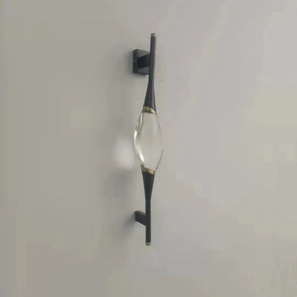 DecorBites™ Crystal Wall Sconce Copper Body Light for Bedside, Stair, Foyer, Dining Room
