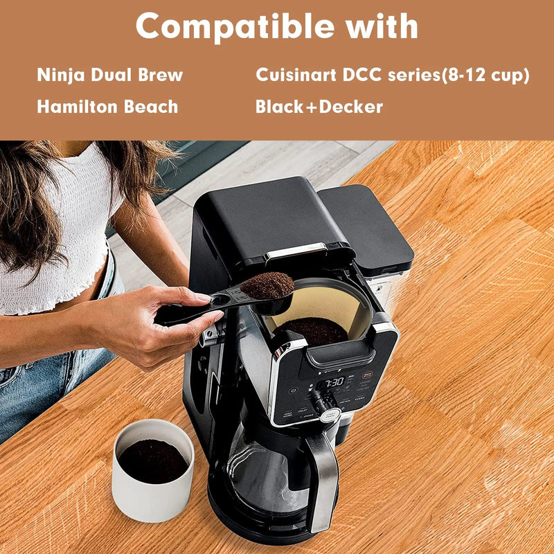 DecorBites™ Cone Coffee Maker Filter for Ninja Coffee Bar Brewer: Reusable No.4 Cone Filters