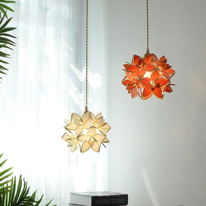 DecorBites™ Glass Copper LED Pendant Lamp | Nordic Modern Luxury Hanging Light