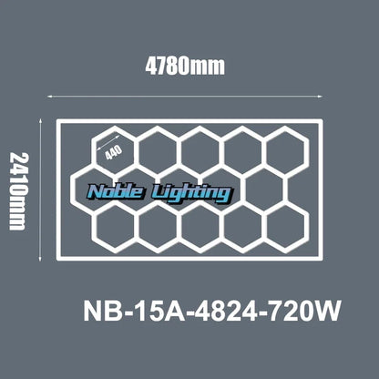 DecorBites™ Hexagon LED Ceiling Light: High-Performance, Best-Selling, Honeycomb Design