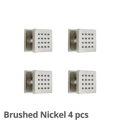 DecorBites™ Brass Square Body Spray Shower Jets for Luxury Spa Massage Experience