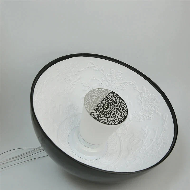 DecorBites™ LED Pendant Light: Modern, Black/White/Gold, Indoor Decor, Hanging Chandeliers.