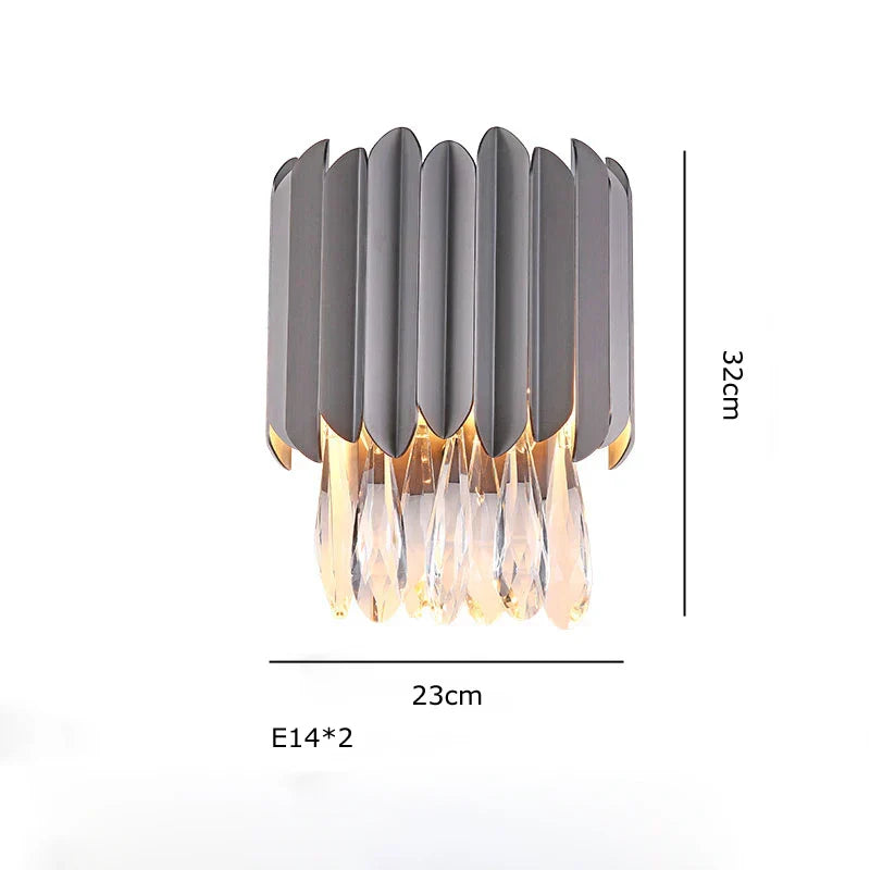 DecorBites™ Crystal 2024 Ceiling Chandeliers: Modern Dimmable LED Round Lamps Black