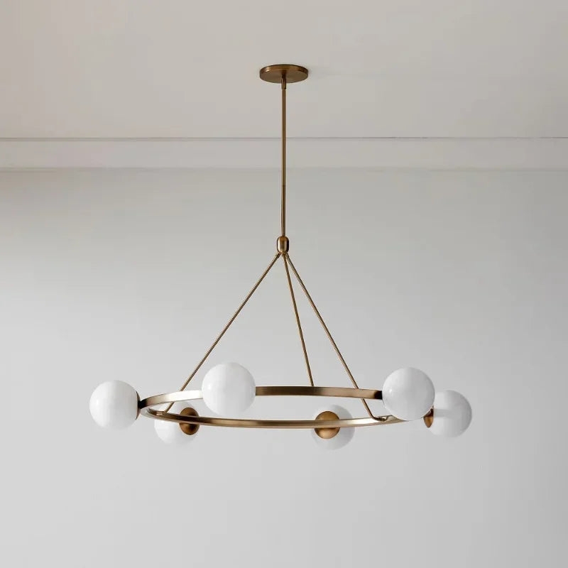 DecorBites™ Glass Ball Chandelier LED Hanging Lamp Modern Nordic Style Pendant Light