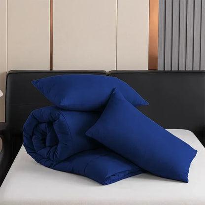 DecorBites™ All-Season Quilted Duvet Set - Queen & King Size Comforter with Pillowcases