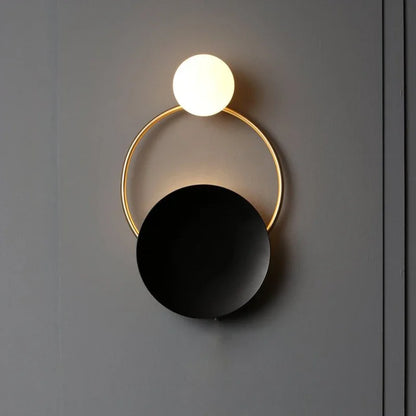 DecorBites™ Glass Ball G4 Round Ring Wall Lamp - Nordic Sconces for Modern Indoor Lighting