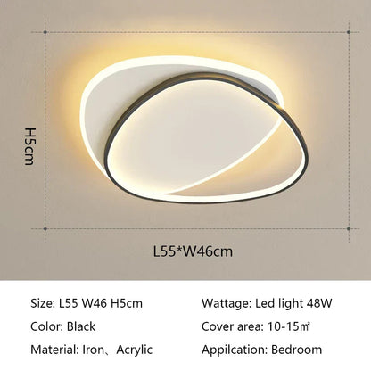 DecorBites™ LED Ceiling Lights: Modern Round Lamps for Bedroom, Living Room, Study - Indoor Lighting Fixtures