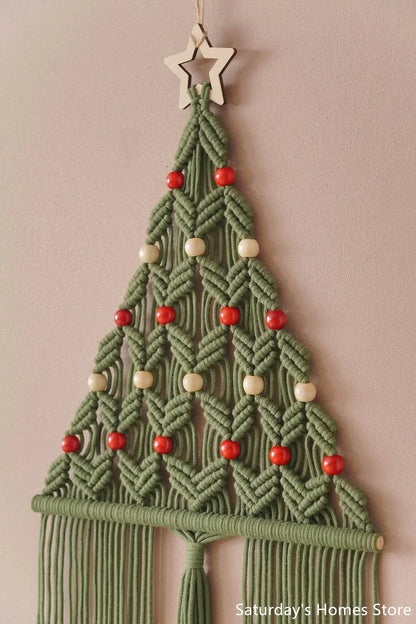 DecorBites™ Boho Christmas Tree Wall Tapestry