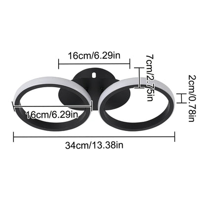 DecorBites™ Acrylic LED Ceiling Lamp: Modern Nordic Chandelier for Living Dining Room & Aisle