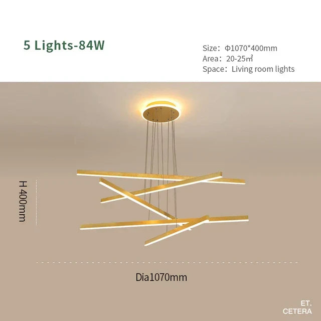 DecorBites™ Luminous Ceiling Plate Chandelier: Modern Aluminum LED Light for Living Room Dining Table