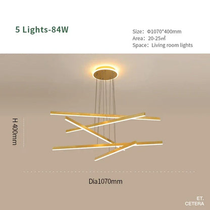 DecorBites™ Luminous Ceiling Plate Chandelier: Modern Aluminum LED Light for Living Room Dining Table